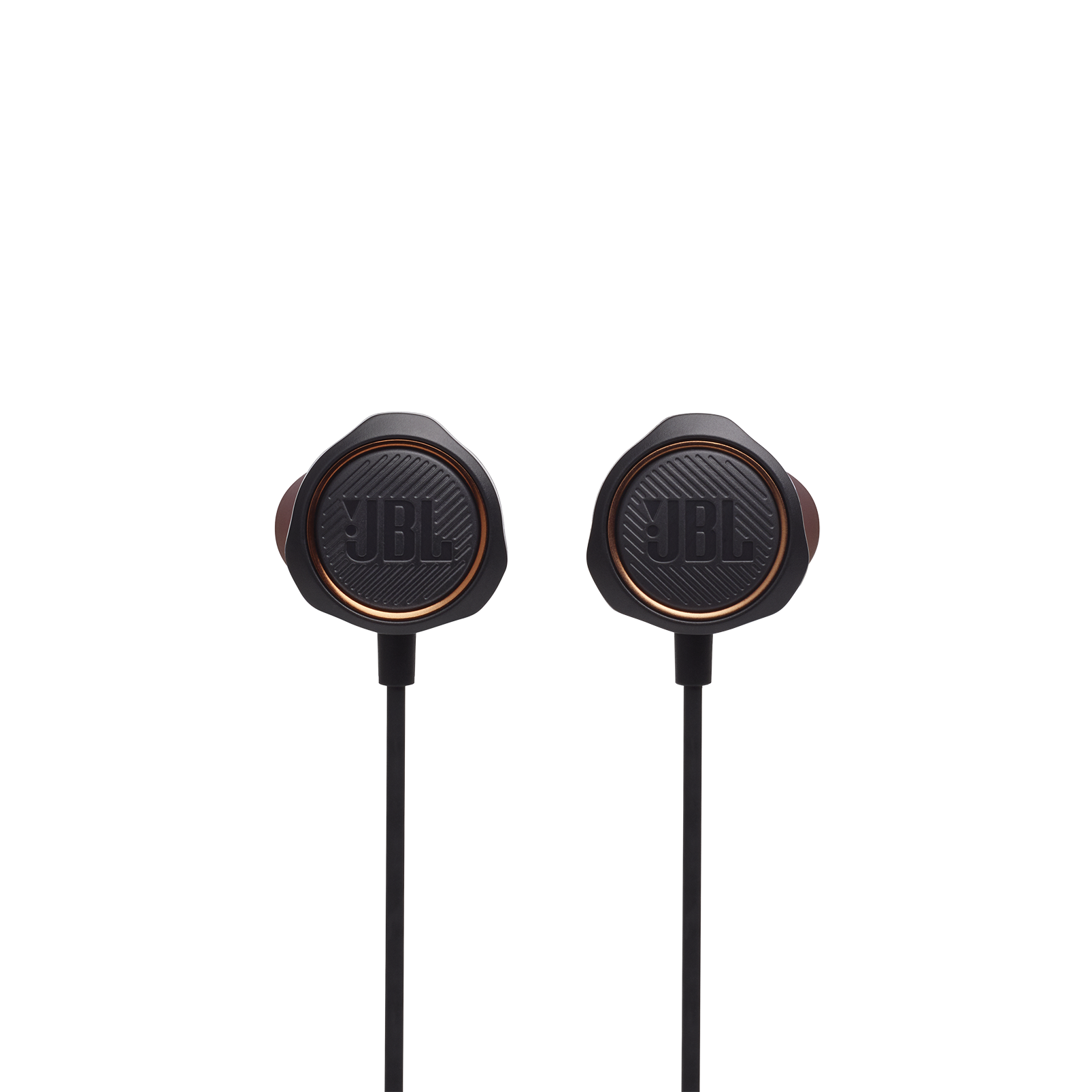 JBL Quantum 50 - Black - Wired in-ear gaming headset with volume slider and mic mute - Front